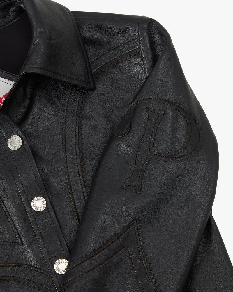 SOPHISTICATED COWGIRL LEATHER SHIRT