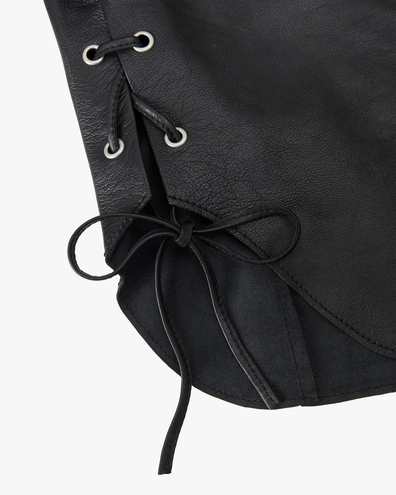SOPHISTICATED COWGIRL LEATHER SHIRT