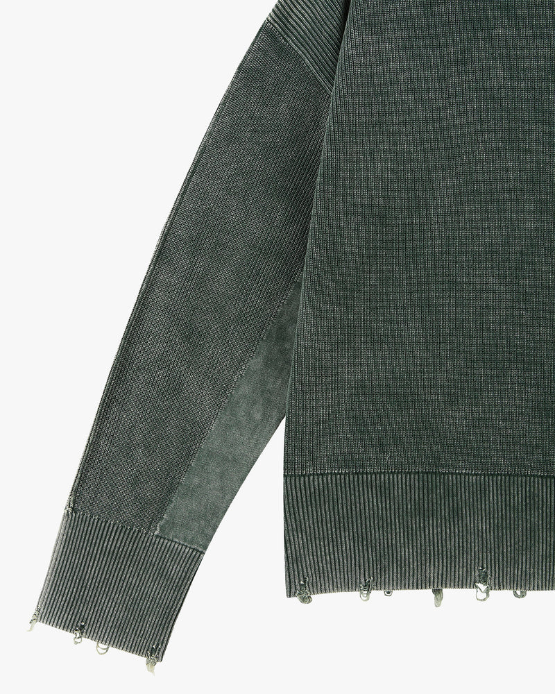 PERFECT CROP KNIT GREEN