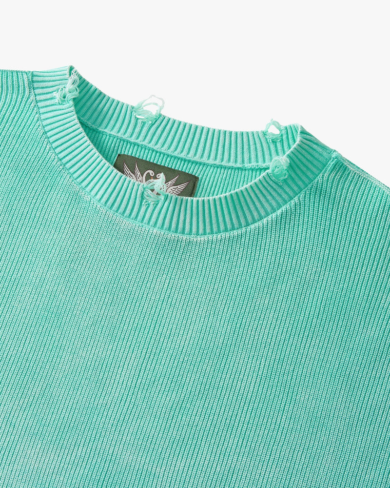 PERFECT CROP KNIT MINT