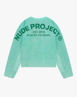 PERFECT CROP KNIT MINT