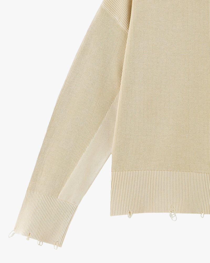 PERFECT CROP KNIT OFF-WHITE