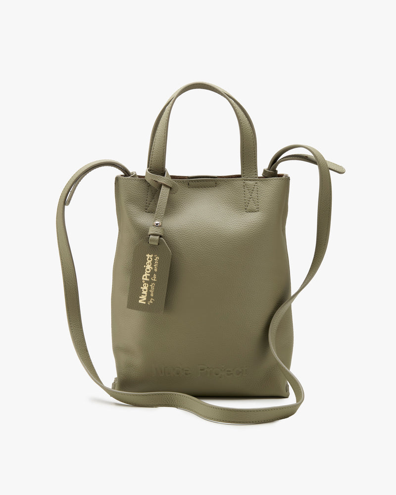 MINIMAL LEATHER BAG OLIVE
