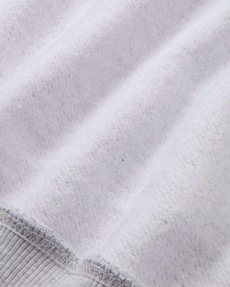 GLOBAL SOON ZIP-UP HOODIE GREY MELANGE