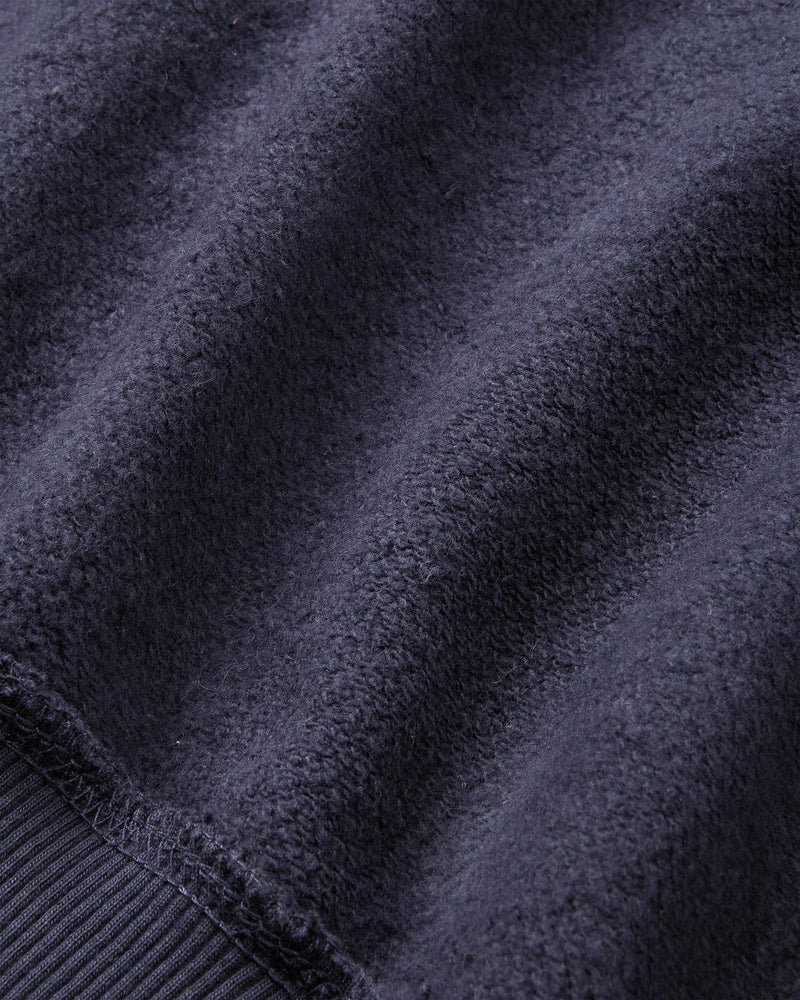 GLOBAL SOON ZIP-UP HOODIE NAVY