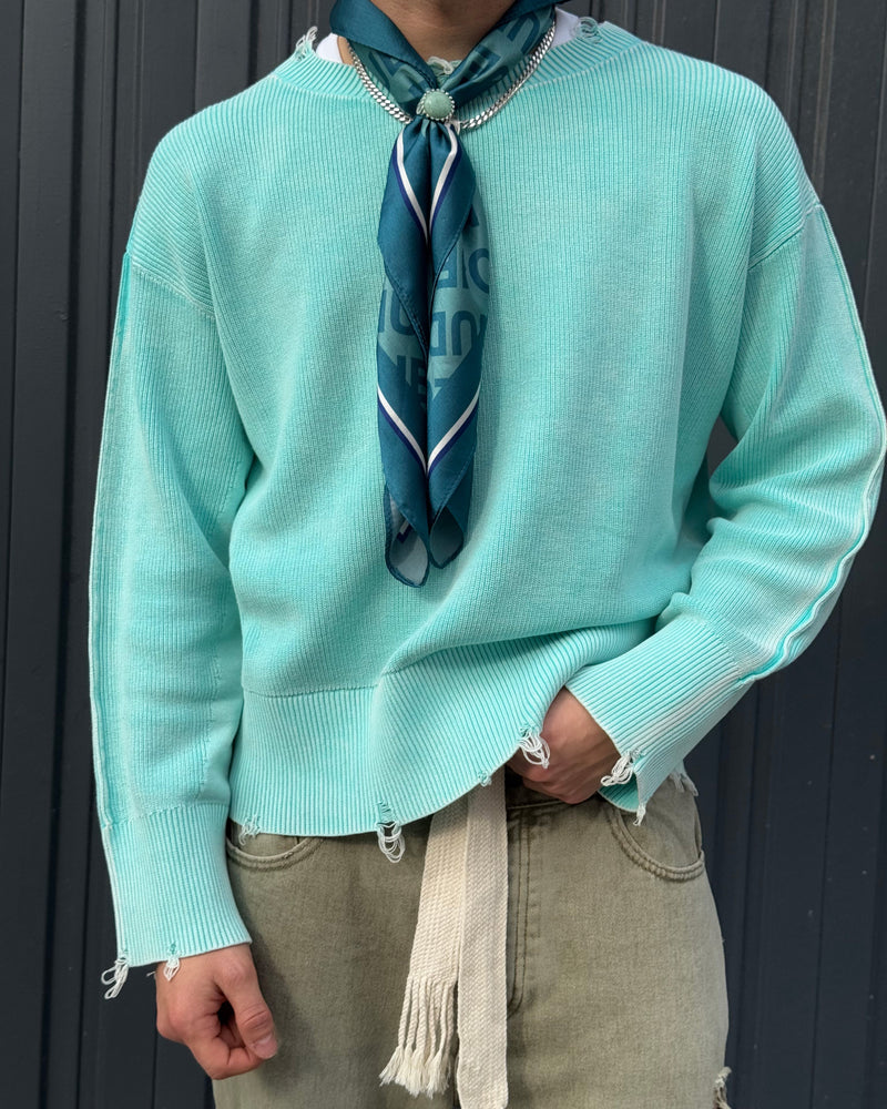 PERFECT CROP KNIT MINT