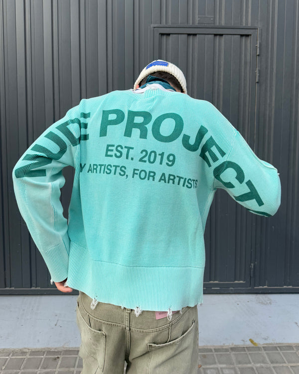 PERFECT CROP KNIT MINT