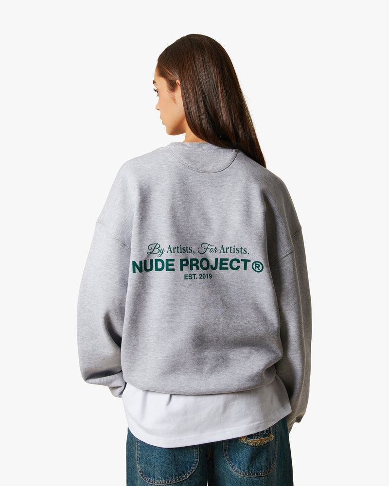 CULT*SWEATSHIRT GREY MELANGE