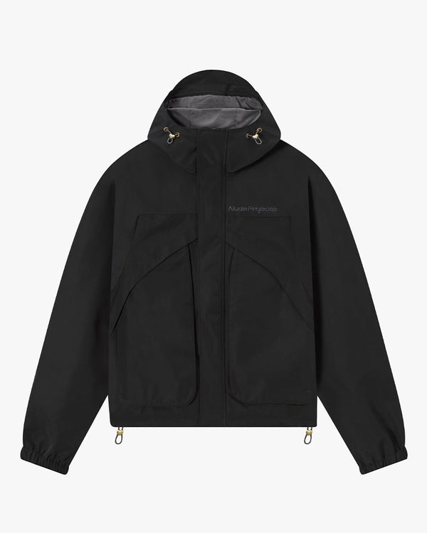 MILESTONES WINDBREAKER JACKET BLACK