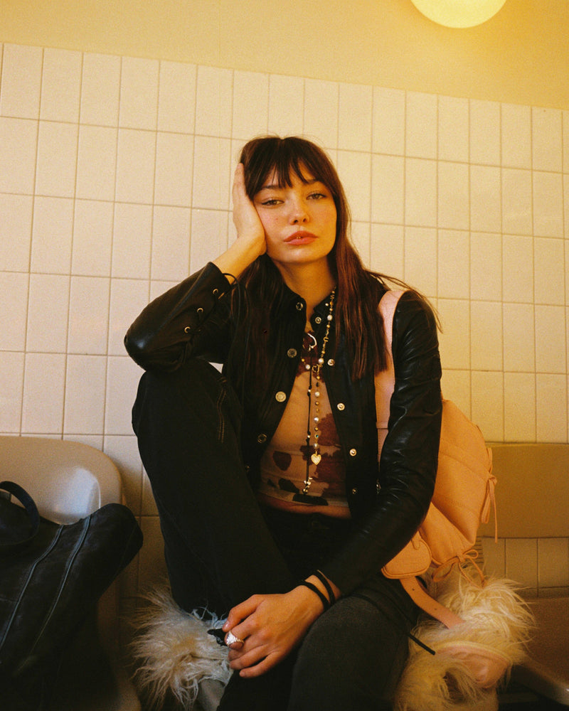 SOPHISTICATED COWGIRL LEATHER SHIRT