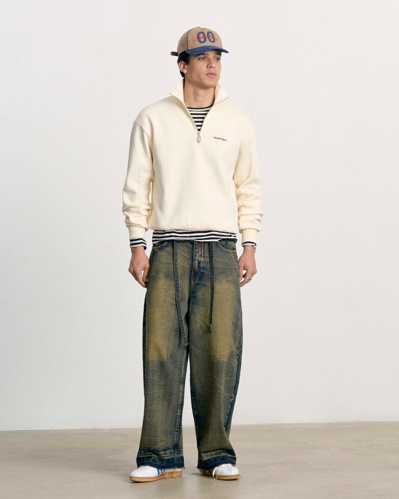 ORIGINS QUARTER-ZIP MARSHMALLOW