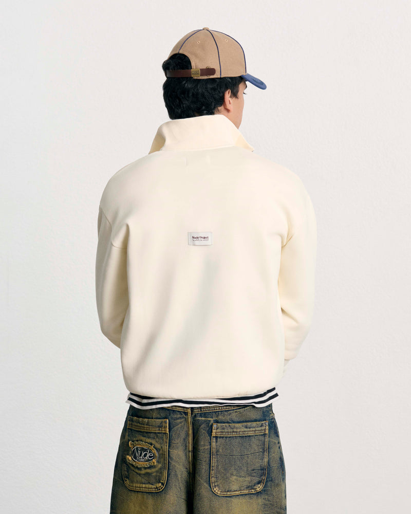 ORIGINS QUARTER-ZIP MARSHMALLOW