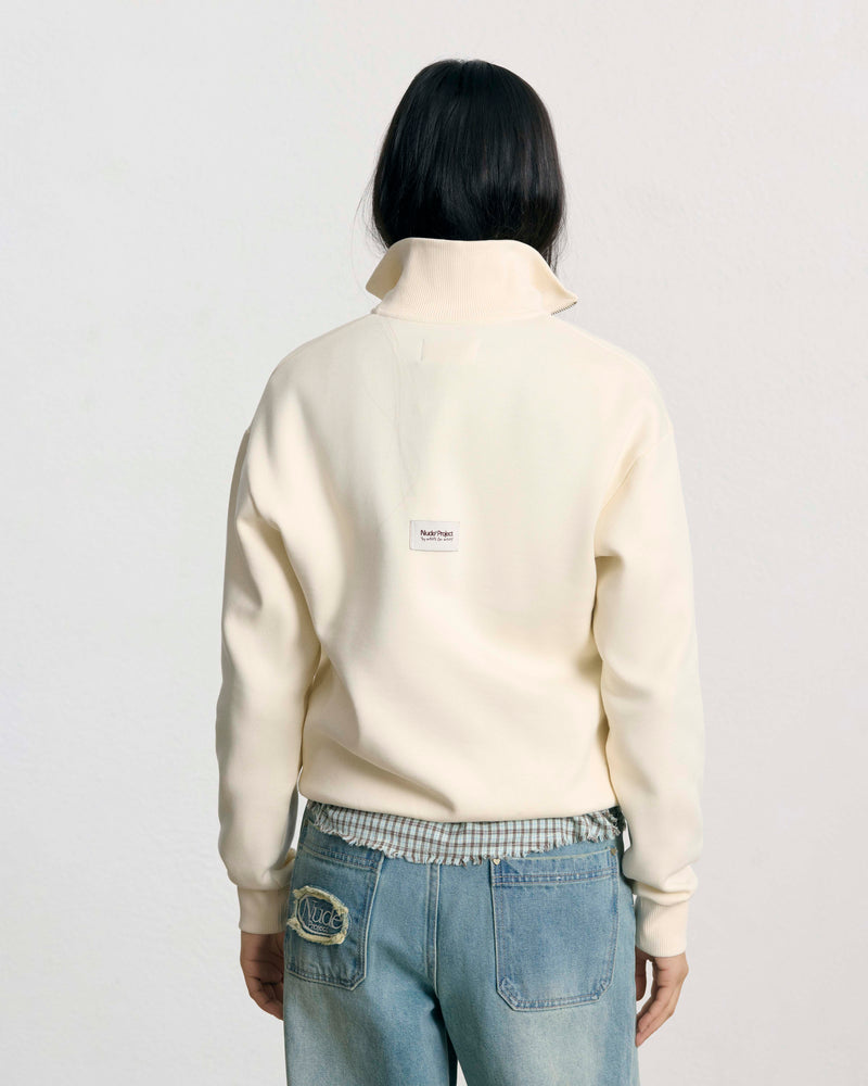 ORIGINS QUARTER-ZIP MARSHMALLOW