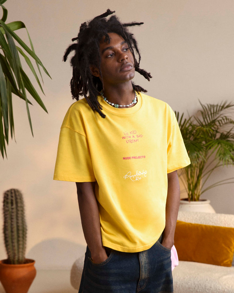 FACE TEE YELLOW