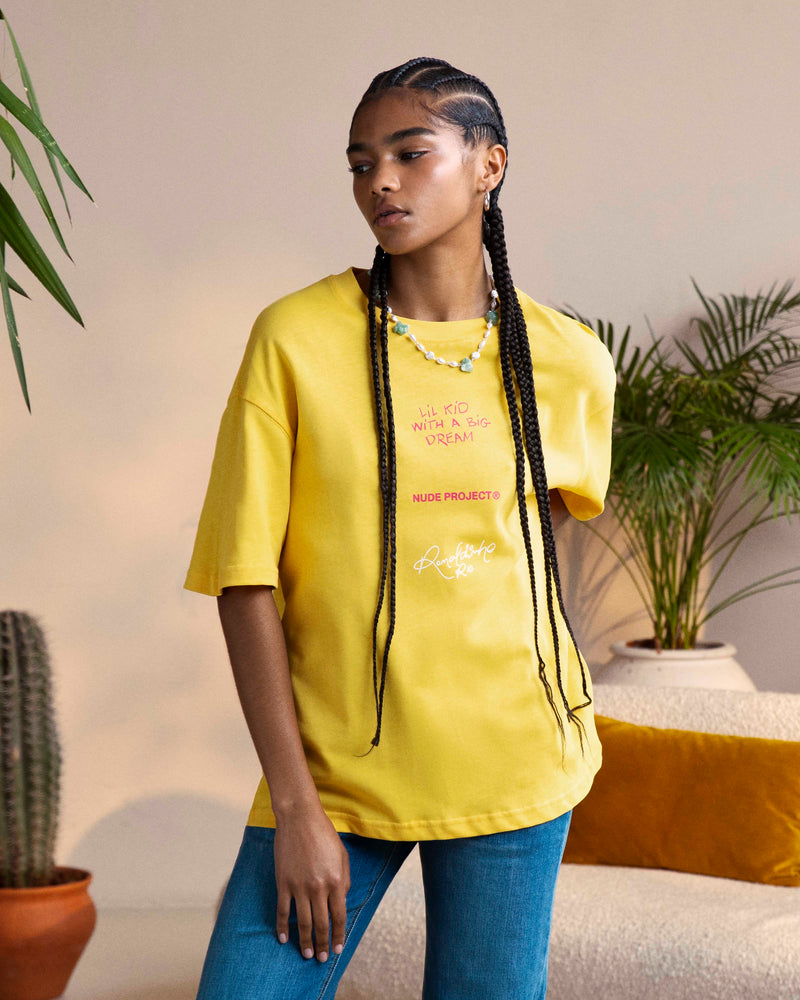 FACE TEE YELLOW