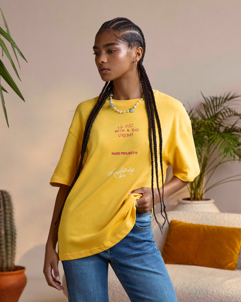 FACE TEE YELLOW
