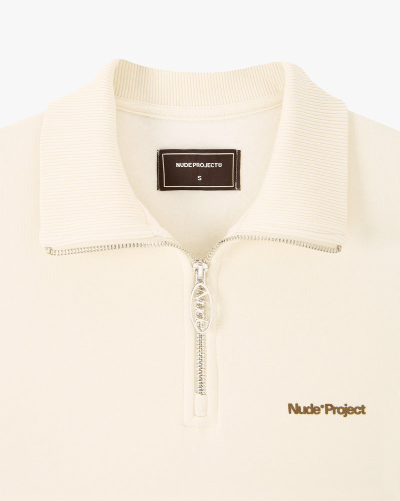 ORIGINS QUARTER-ZIP MARSHMALLOW
