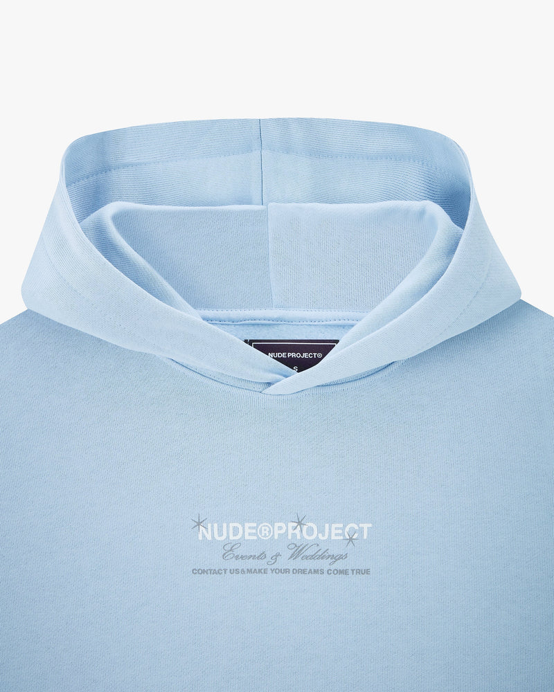 SCULPTURE HOODIE LIGHT BLUE