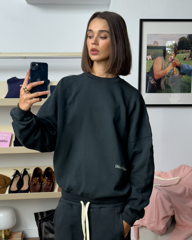 PERFECT BOXY SWEATSHIRT ASH