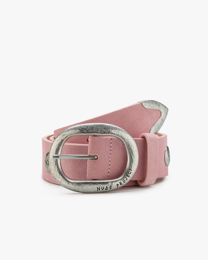 SUEDE BELT PINK