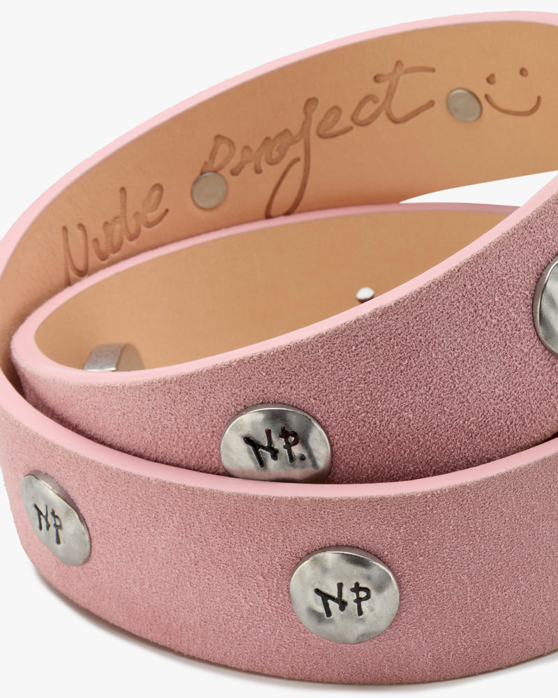 SUEDE BELT PINK
