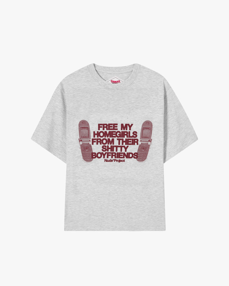 TYPE SHIT TEE GREY